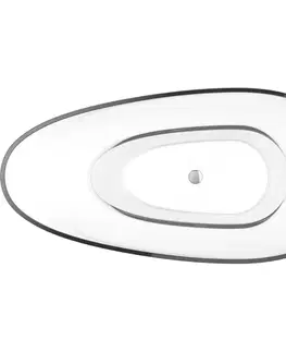 Vane MEXEN - Glass clear voľne stojaca vaňa transparentná 170 x 85, korok chróm 58061708508