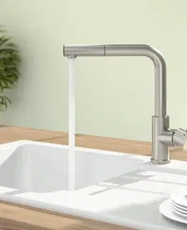Kuchynské drezy VILLEROY & BOCH VILLEROY & BOCH - Drezová batéria Steel Shower Nerez 969701LC