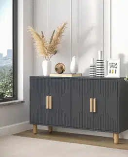 Komody Konzolový stolík Roger - Anthracite
