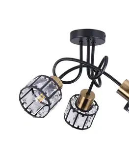 Svietidlá  Prisadený luster ZAHARA 3xE27/10W/230V čierny 336781