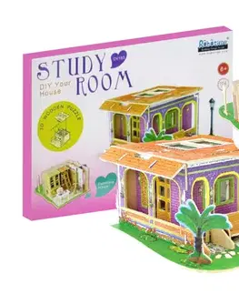 3D puzzle 3D Creative Drevené 3D puzzle Študentská izba