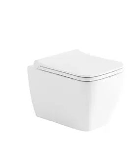 Záchody OLSEN SPA - Závesné wc NOVA RIMLESS sa SLIM sedadlom SOFT-CLOSE OLKGNO31DAK00