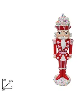 Vianočné dekorácie MAKRO - Lúskáčik 30cm rôzne farby
