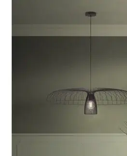 Svietidlá Eglo 390217 - Luster na lanku CHAMPERICO 1xE27/60W/230V 98,5 cm čierna 390217