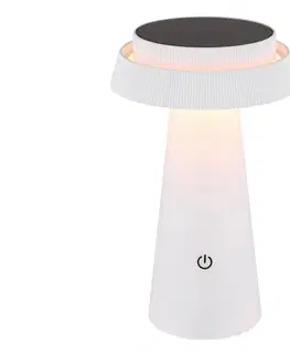 Lampy Globo 36624W - LED Stmievateľná solárna dotyková lampa LED/4W/3,7W IP54 biela 36624W