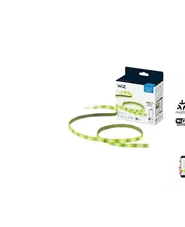 LED pásiky WiZ Colors LED Pásek Starter Kit 2m 8718699788162 20W 1600lm 2700-6500K, IP20, RGB 16 mil. barev, stmívatelný