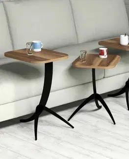 Konferenčné stolíky Sada odkladacích stolíkov (3 kusy) Pion - Walnut
