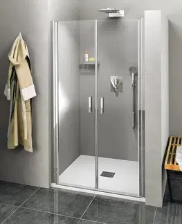 Sprchovacie kúty POLYSAN - ZOOM sprchové dvere dvojkrídlové 1200, číre sklo ZL1712