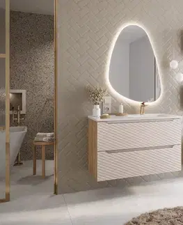 Umývadlá ArtCom Keramické umývadlo GO2 120 L | biely lesk 120 cm