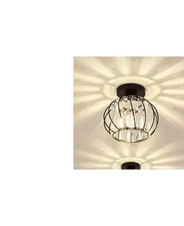 Svietidlá  Stropné svietidlo BELLA 1xE27/40W/230V priemer 20 cm čierne 295ONA1102