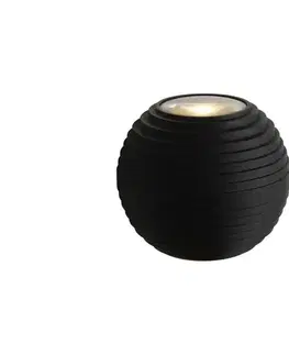 Záhradné lampy Lucide 17804/06/30 - LED vonkajšie nástenné svietidlo AYO 2xLED/3W/230V čierne 17804/06/30
