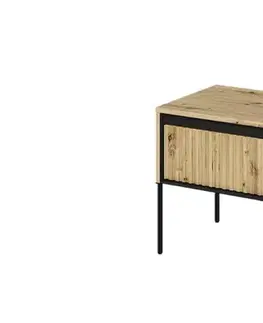 Nočné stolíky Dig-net nábytok Nočný stolík SWING TR-10 | dub artisan