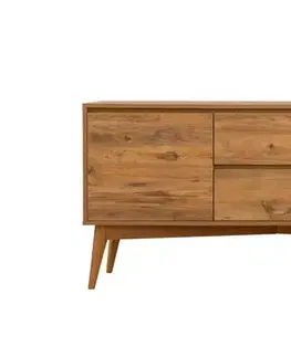 Jedálenské sety Set s rozkladacím stolom, stoličkami a konzolou (7 kusov) Vina 03 0701 - Atlantic Pine, Grey