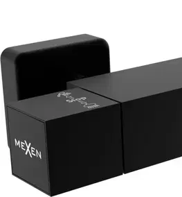 Kúpeľňové batérie MEXEN - Cube termostatická sprchová batéria čierna 77200-70