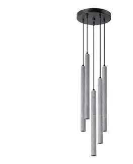 Svietidlá  SL.1275 - Luster na lanku PASTELO 5xG9/8W/230V betón SL.1275