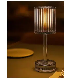 Lampy  LED Nabíjateľná dotyková stolová lampa SIMPLE LED/1W/5V 3000-6000K 2400 mAh dymová ML2290