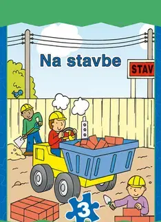 Leporelá, krabičky, puzzle knihy Na stavbe - Skladačky puzzle
