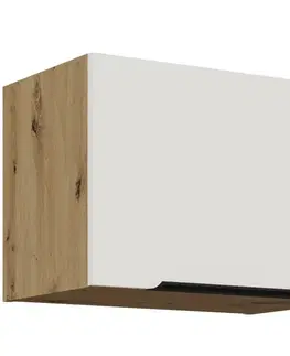 Kuchynské skrinky visiace Kuchynská skrinka Aria-Wh/Ar Anti Fingerprint 50gu-36 1f