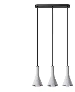 Svietidlá  SL.1225 - Luster na lanku REA 3xE14/12W/230V betón SL.1225