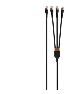 Predlžovacie káble Winner Group -USB kábel 3v1 USB-C / Lightning, USB-C a Micro USB 100W 1,5m čierna WINKABEL3IN1