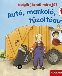Leporelá, krabičky, puzzle knihy Melyik jármű mire jó? Autó, markoló, tűzoltóautó - Cornelia Frank