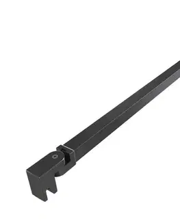 Sprchové dvere Sprchová zástena Walk-in 130 cm SAT čierna SATBWI130PRC SATBWI130PRC