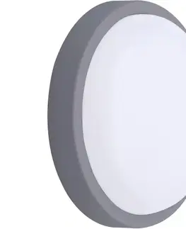 LED osvetlenie  WO745-G- LED Vonkajšie nást. svietidlo LED/13W/230V 4000K IP54 šedá guľatý WO745-G