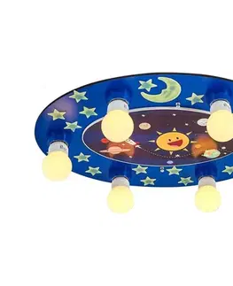 Svietidlá  Detské stropné svietidlo LUCCA 6xE27/24W/230V modré 414LRC1548