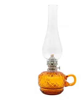 Lampy Floriánova huť Petrolejová lampa MONIKA 34 cm jantarové káro 110-0110-0000-19-03-000
