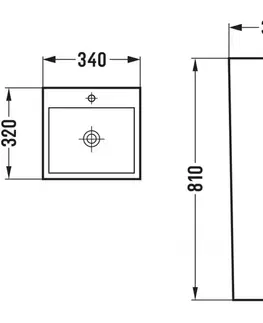 Umývadlá MEXEN - Sira voľne stojace umývadlo 33 x 32, biela 26023300