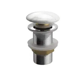 Svietidlá Sapho - Umývadlová výpusť Click-Clack DALMA pr. 6,7 cm Carrara MM717
