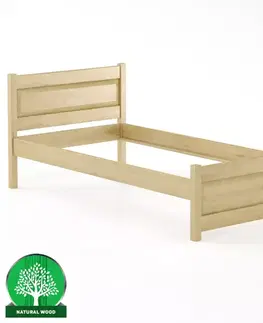 Drevené postele Posteľ buková LK120–100x200 prírodné