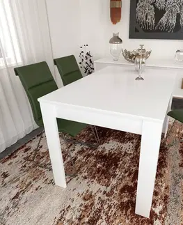 Konferenčné stolíky Jedálenský stôl Single Shiny White