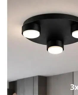 Svietidlá BRILAGI - LED stropné svietidlo MONO 3xGX53/30W/230V priemer 30 cm čierne 89-008B