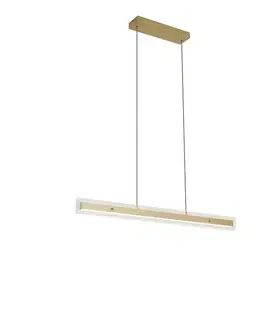Závesné svietidlá Moderné závesné svietidlo mosadzné s čírym sklom vrátane LED Easylift - Catch