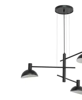 Svietidlá  Luster na lanku ARTIS 3xE14/40W/230V čierna 40527