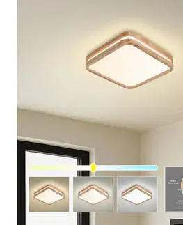 Svietidlá BRILAGI -LED Stropné svietidlo MOLINA SQUARE LED/32W/230V 3000/4000/6000K dub 30x30 cm BRI889