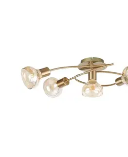 Svietidlá Rabalux 5552 - Prisadený luster HOLLY 5xE14/40W/230V zlatá  5552