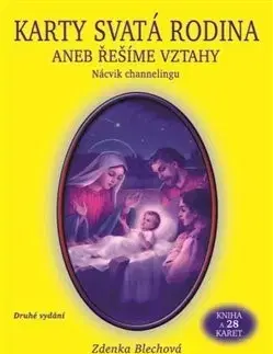 Veštenie, tarot, vykladacie karty Karty Svatá rodina aneb řešíme vztahy (kniha a 28 karet) - Zdenka Blechová
