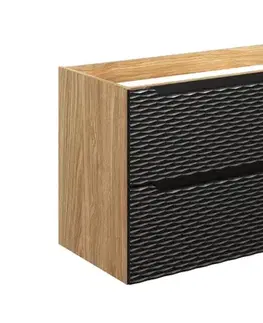 Skrinky do kúpeľne ArtCom Skrinka pod umývadlo OCEAN Black 82-120-2S | 120 cm