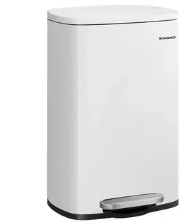 Kovové koše Odpadkový kôš 50 l biely LTB101W01V1