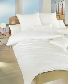 Obliečky Obliečky bavlnené Deluxe Biele TiaHome - 1x Vankúš 90x70cm, 1x Paplón 140x200cm