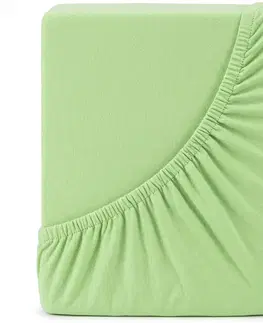 Plachty 4Home jersey prestieradlo zelená, 90 x 200 cm