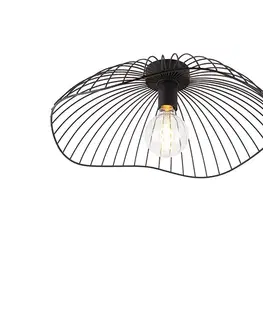 Stropné osvetlenie Dizajnové stropné svietidlo čierne 50 cm - Pua