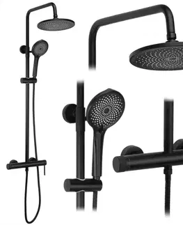Kúpeľňové batérie REA REA - Sprchový set Foss Clif Black REA-P5645