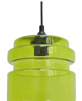 Stropná svetla Zelená sklenená stropná lampa 60W E27 Decorado