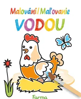 Nalepovačky, vystrihovačky, skladačky Malování vodou / Maľovanie -BO-Farma (CZ/SK vydanie)