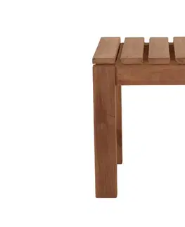 Záhradné stoličky a kreslá DEOKORK Záhradná stolička/taburet JOHNSON (teak)