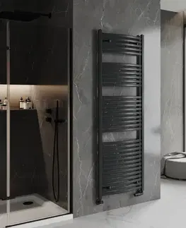 Radiátory do kúpeľne MEXEN - Helios vykurovací rebrík/radiátor 1800 x 600 mm, 996 W, antracit W103-1800-600-00-66