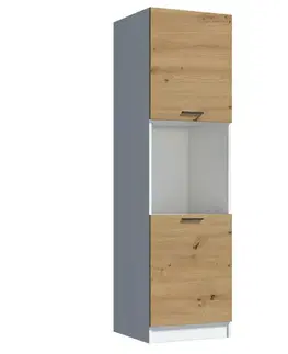 Kuchynské skrinky stojace Kuchynská skrinka Economic D60 KU biela/artisan